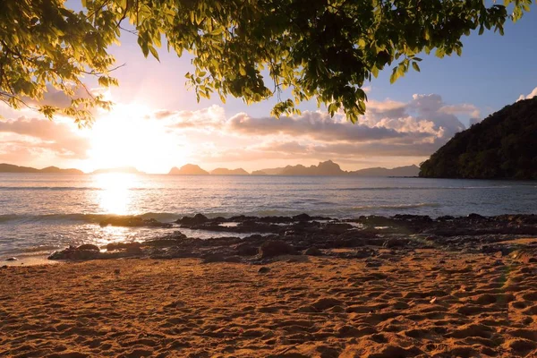 Palawan solnedgång, Filippinerna — Stockfoto