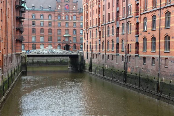 Speicherstadt Old Town, Hamburg — Stock Fotó