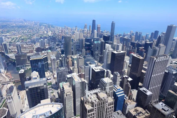 Chicago aerial view — Stock Photo, Image