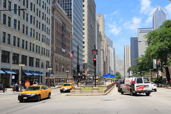 Michigan Avenue, Chicago — Zdjęcie stockowe
