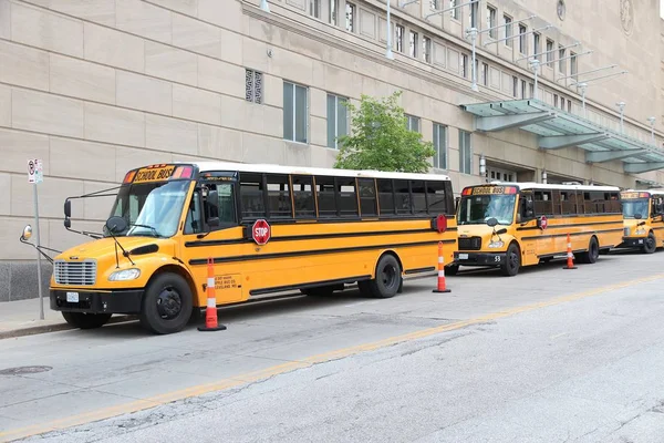 Αμερικανός σχολικό λεωφορείο — Φωτογραφία Αρχείου
