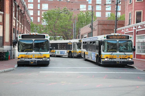 Λεωφορεία Βοστώνη, Ηνωμένες Πολιτείες — Φωτογραφία Αρχείου