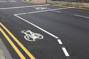 İngiltere'de bisiklet lane