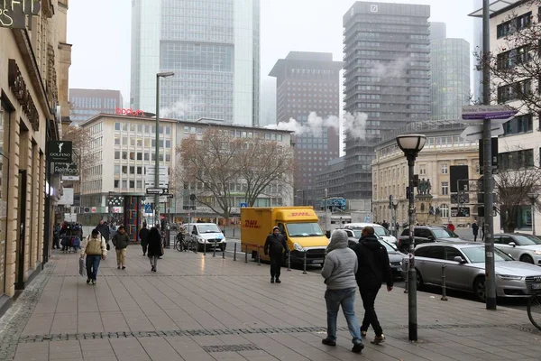 Зимний Франкфурт без снега — стоковое фото