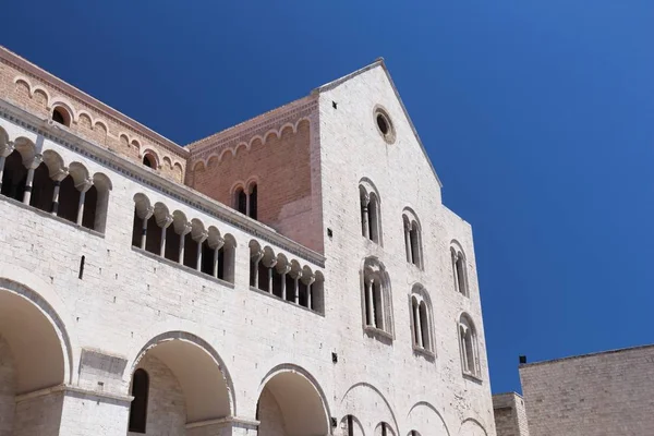 Μπάρι Ιταλία Βασιλική Του Αγίου Νικολάου Εκκλησία Της Παλιάς Πόλης — Φωτογραφία Αρχείου