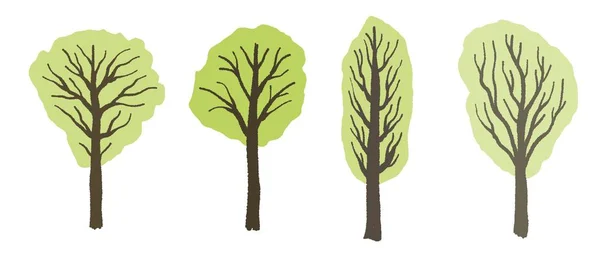 Wektor zbiory drzewo — Wektor stockowy