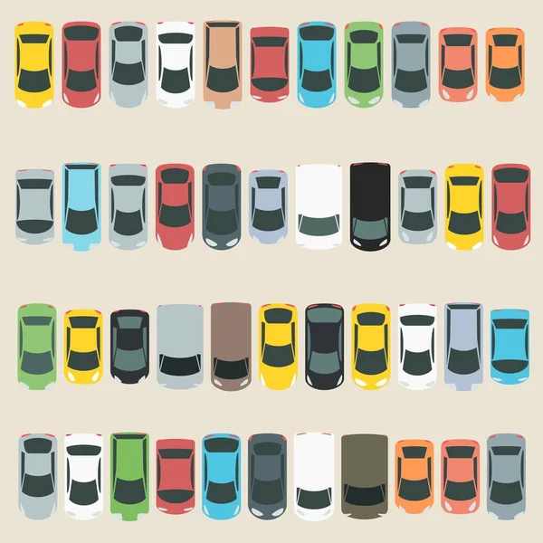 Parking lot vector — Stock Vector