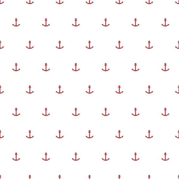 Якірна Векторна Текстура Проста Ілюстрація Спаржа Безшовний Морський Фон — стоковий вектор