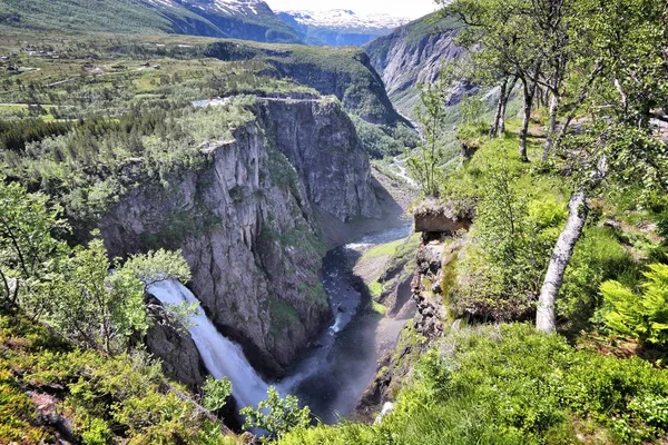 Mabodalen vodopád, Norsko — Stock fotografie
