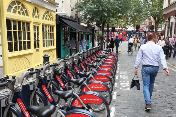 Londýn Santander cykly — Stock fotografie