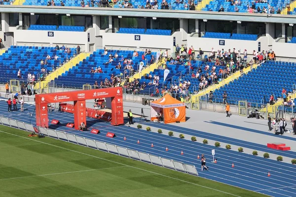 Maratona corrida na Polônia — Fotografia de Stock