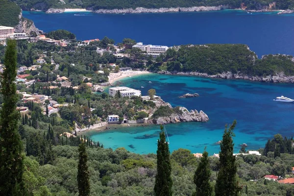 Corfù paesaggio, isola greca — Foto Stock