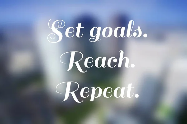 Goals - motivational sign — Stock Photo, Image