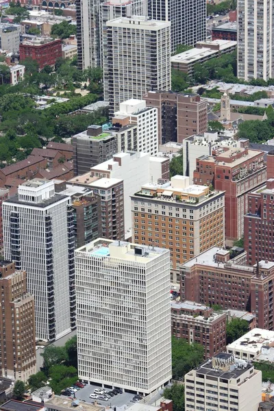 Chicago stad uitzicht vanuit de lucht — Stockfoto