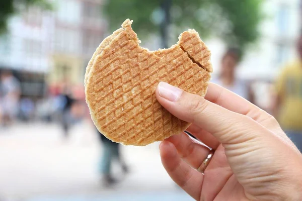 Stroopwafel in Amsterdam — Stok fotoğraf