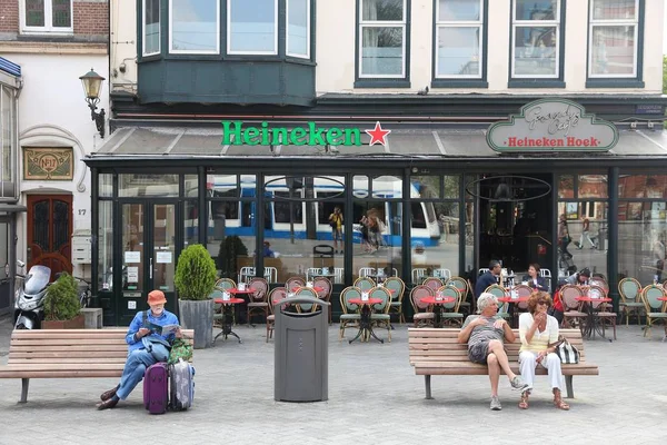 Amsterdam Leidseplein Kafeler — Stok fotoğraf