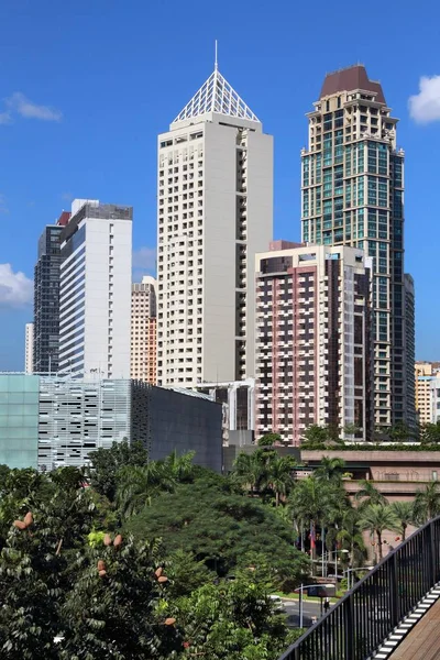 Makati manzarası, Manila — Stok fotoğraf