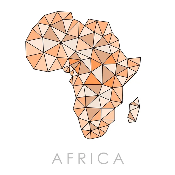 Вектор карты Африки — стоковый вектор