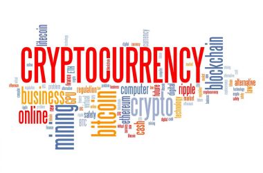 Kripto para birimi etiketi bulutu