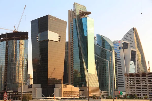 Dubai stadt sonnenuntergang — Stockfoto