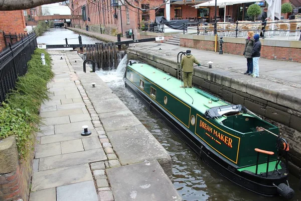 Bloqueio do canal Manchester — Fotografia de Stock