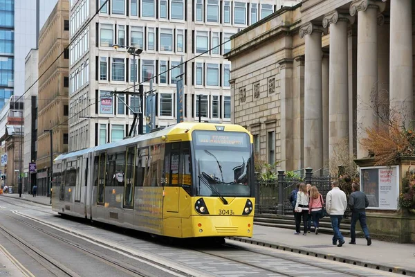 Manchester Metrolink tram — Stock Photo, Image