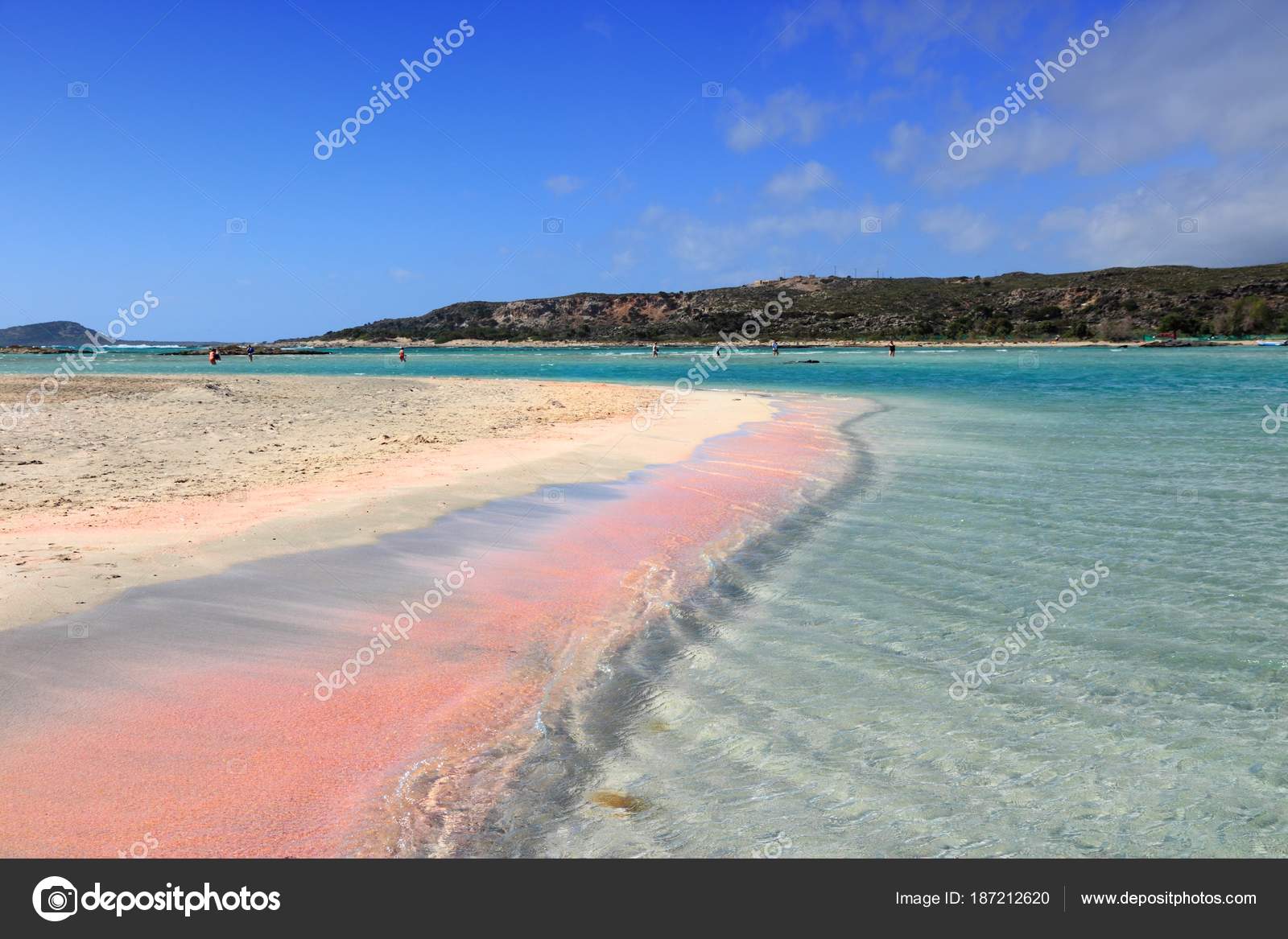 Spiaggia Di Elafonisi Creta Foto Stock Tupungato 187212620