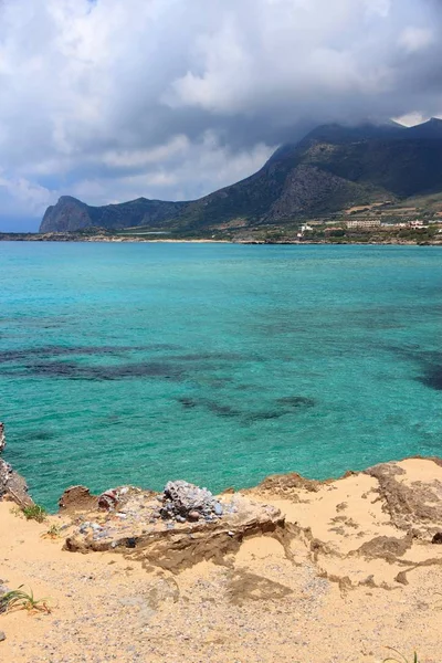 Plaży Falassarna, Kreta — Zdjęcie stockowe