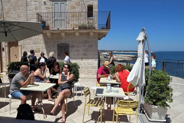 Italia café turistas —  Fotos de Stock