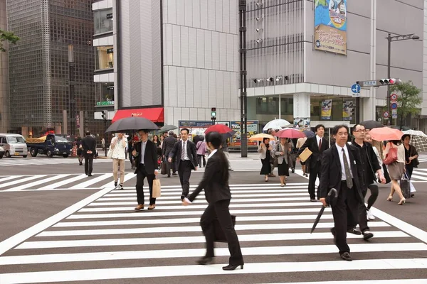 Пешеходный переход Токио — стоковое фото
