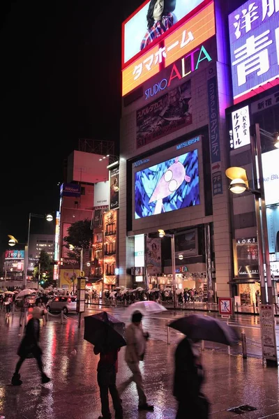 東京の夜雨 — ストック写真