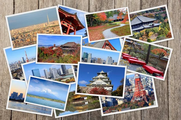 Japan landmarks collage — Stock Photo, Image