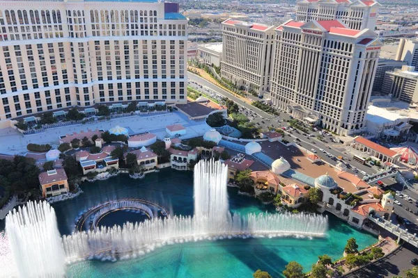 Las Vegas fountain show — Stock Photo, Image