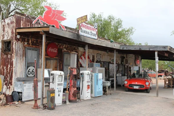 Route 66 mezník — Stock fotografie