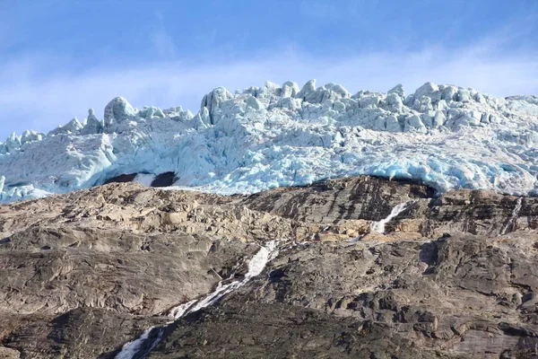 Νορβηγία Briksdalsbreen παγετώνας — Φωτογραφία Αρχείου