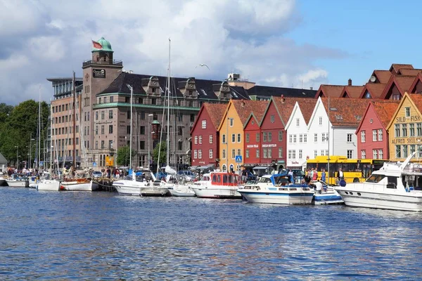 Bergen - Bryggen straat — Stockfoto