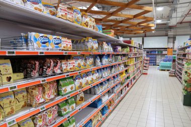 Süpermarket çerez koridor