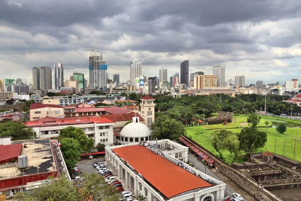 Skyline di Manila città — Foto Stock