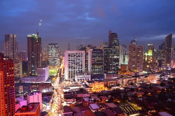 Manila noche de ciudad —  Fotos de Stock