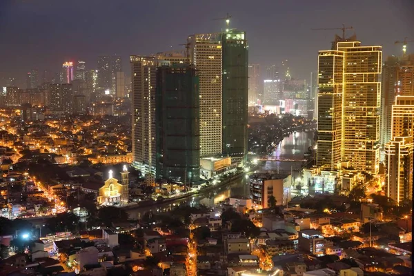 Manila nattvisning — Stockfoto