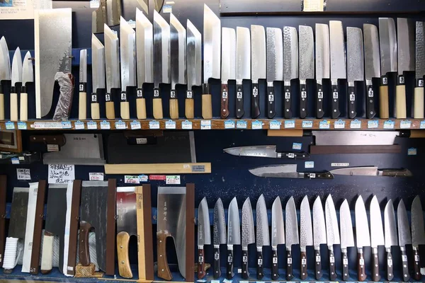 Токіо Японія Грудня 2016 Японська Ножового Магазин Kappabashi Район Асакуса — стокове фото