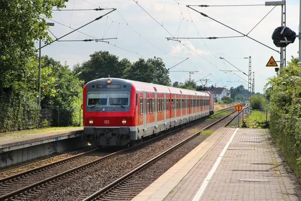 Unna Germany Июля 2012 Поезд Deutsche Bahn Унне Германия Банке — стоковое фото