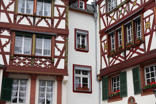 Bernkastel-Kues - town in Rhineland-Palatinate region of Germany. Old decorative architecture.