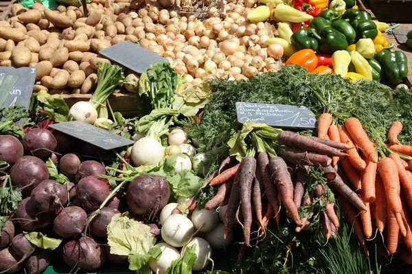 Alemania mercado de agricultores — Foto de Stock