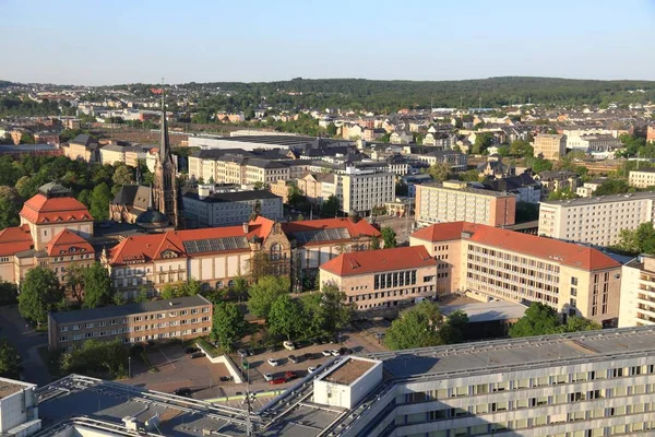 Видом на місто Chemnitz — стокове фото