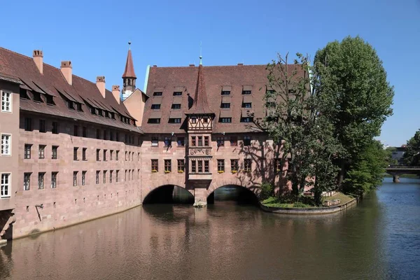 Nuremberg City Germany Region Middle Franconia Holy Spirit Hospital Heilig — Stock Photo, Image