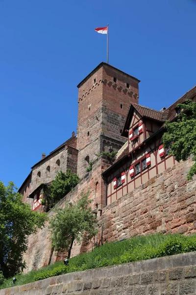 Nürnberg City Niemczech Region Środkowej Frankonii Zamek Cesarski — Zdjęcie stockowe