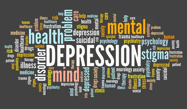 Problemy z depresją — Zdjęcie stockowe