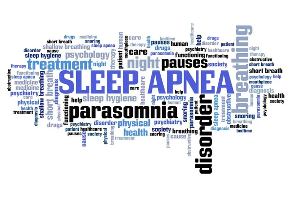 Синдром апноэ во сне — стоковое фото