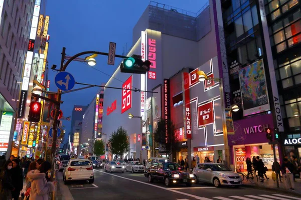 Shinjuku shopping street — Stock Photo, Image